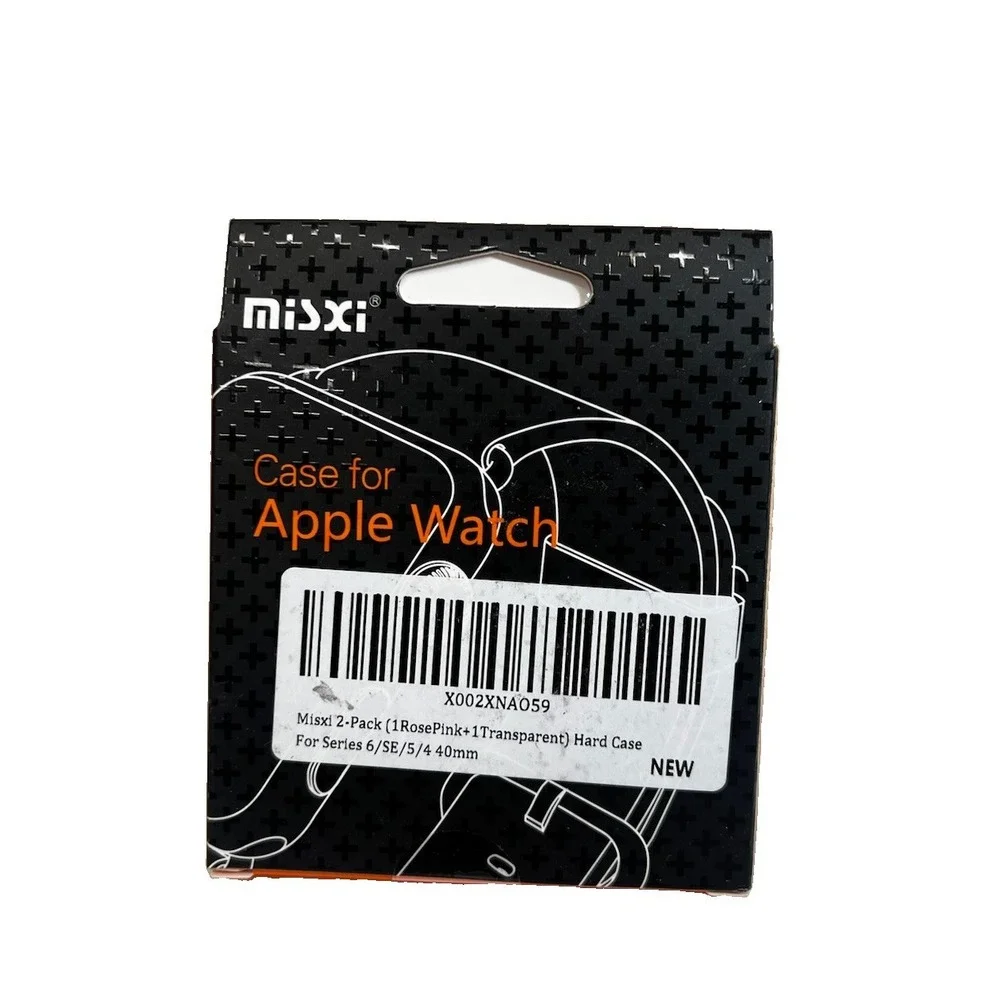 Misxi 2‎ pack Screen Protector Case for 40mm Apple Watch Series 6/SE/5/4(Rose+C)